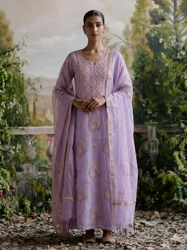 Pure_Lavender_Mul_chikankari_suit_