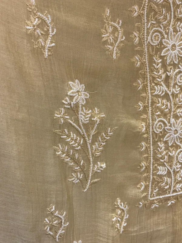 Pure_brown_mul_Chikankari_kurta_set