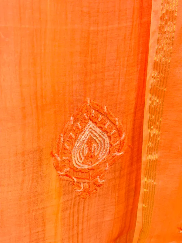 Pure_saffron__Mul_Chikankari_suit