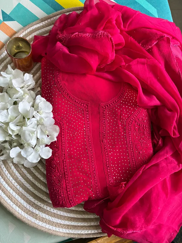 Unstitched_pink_kurta_set_with_dupatta