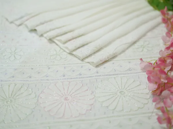 White_dyeable_pure_georgette_chikankari_saree_NF5011