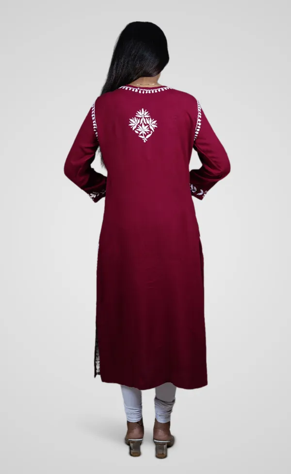 Maroon_Muslin_Premium_Long_Kurti_For_Women