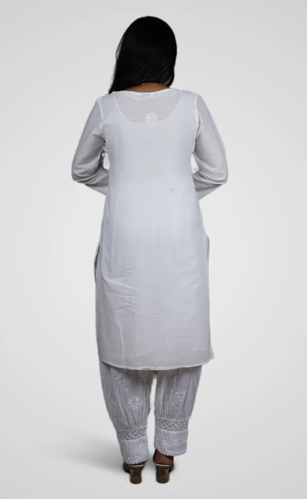 White_Cotton_Premium_Long_Kurti_For_Women