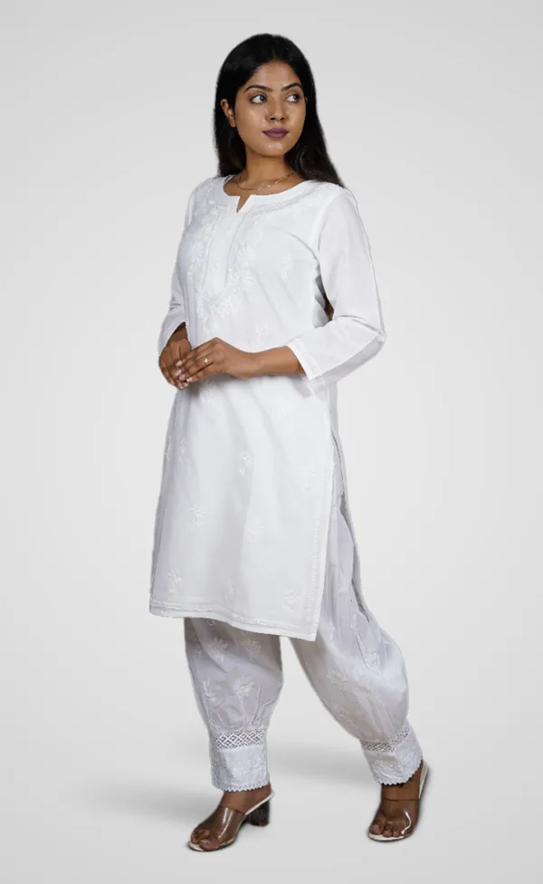 White_Cotton_Premium_Long_Kurti_For_Women