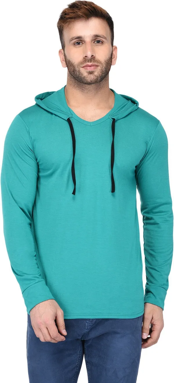 Light_Green_Cotton_Solid_Scoop_Neck_Regukar_Fit_T-Shirt_For_Men