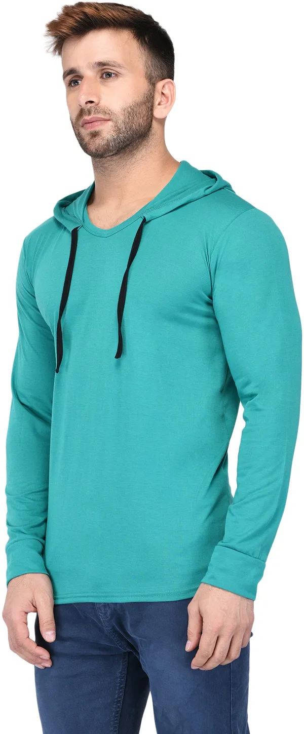 Light_Green_Cotton_Solid_Scoop_Neck_Regukar_Fit_T-Shirt_For_Men