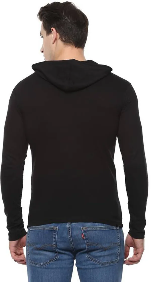 Black_Cotton_Solid_Hooded_Neck_Regukar_Fit_T-Shirt_for_men