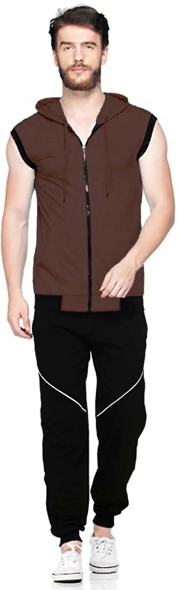 Brown_Solid_Cotton_Hooded_T-Shirt_for_Men_–_Regular_Fit