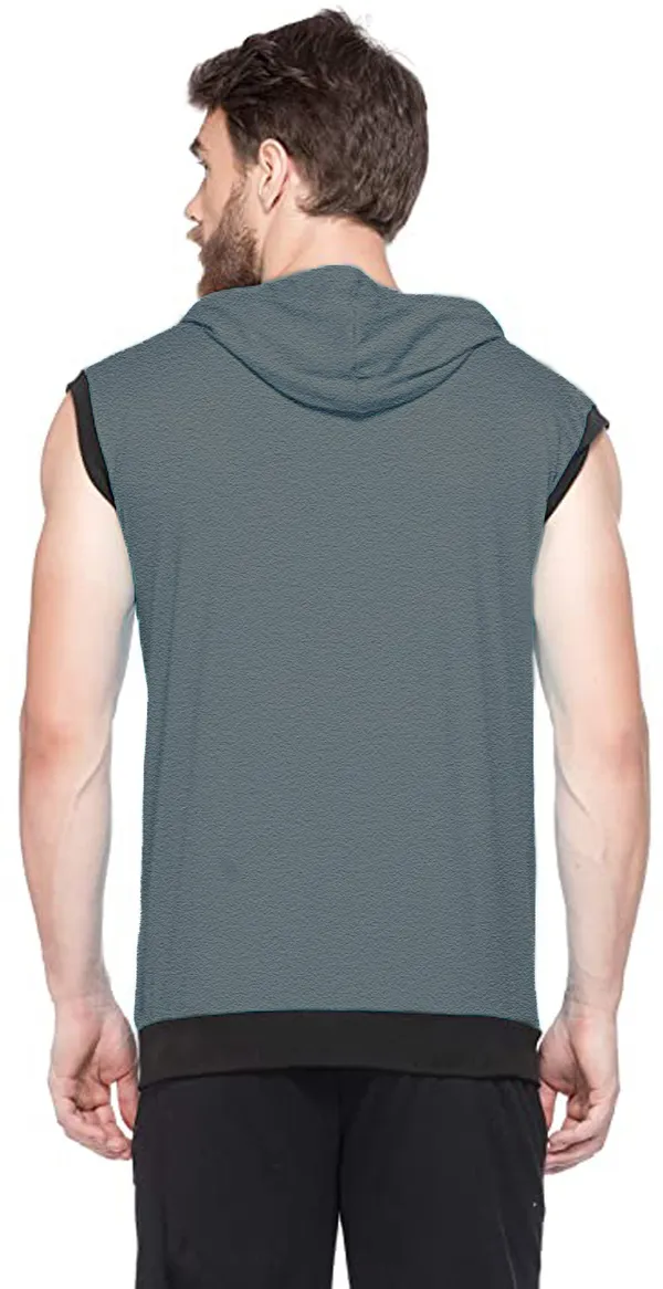 Grey_Cotton_Solid_Hooded_Neck_Regukar_Fit_T-Shirt_For_Men
