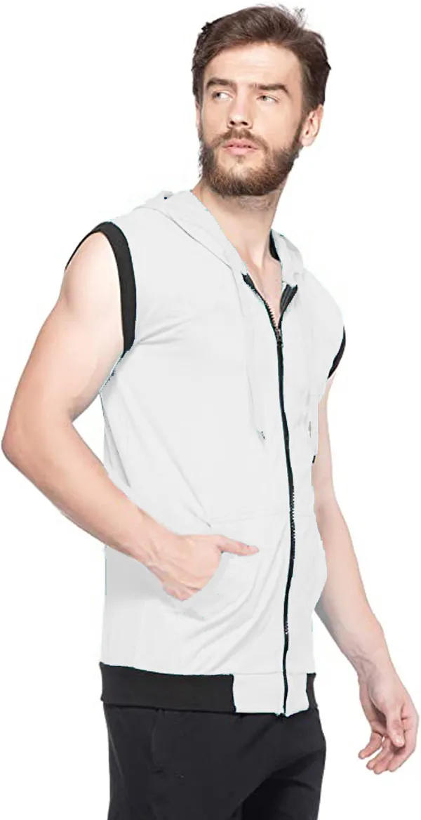 Grey_Cotton_Solid_Hooded_Neck_Regukar_Fit_T-Shirt_For_Men