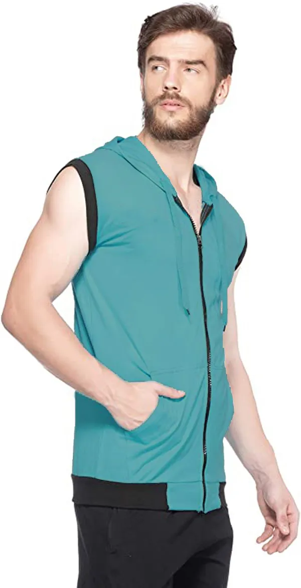 Dark_Blue_Cotton_Solid_Hooded_Neck_Regukar_Fit_T-Shirt_For_Men