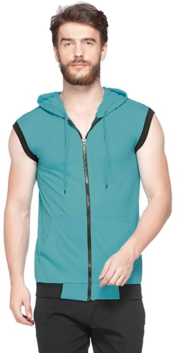 Dark_Blue_Cotton_Solid_Hooded_Neck_Regukar_Fit_T-Shirt_For_Men