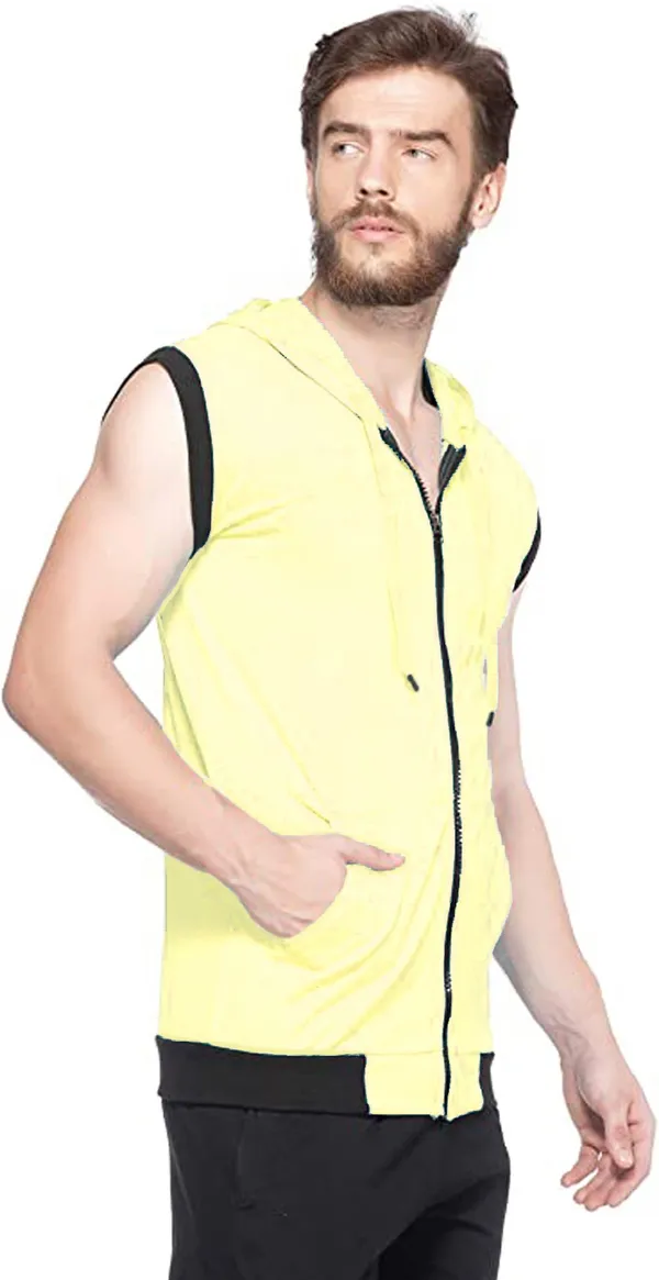 Yellow_Cotton_Solid_Hooded_Neck_Regukar_Fit_T-Shirt_for_men