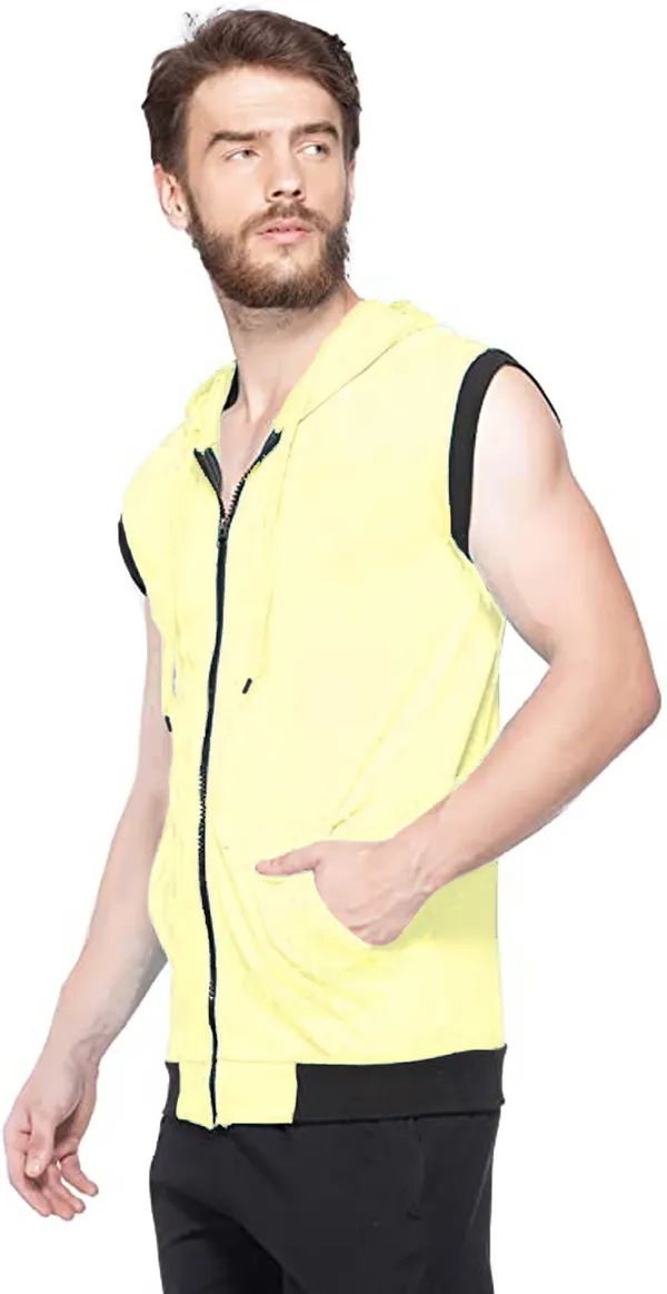Yellow_Cotton_Solid_Hooded_Neck_Regukar_Fit_T-Shirt_for_men