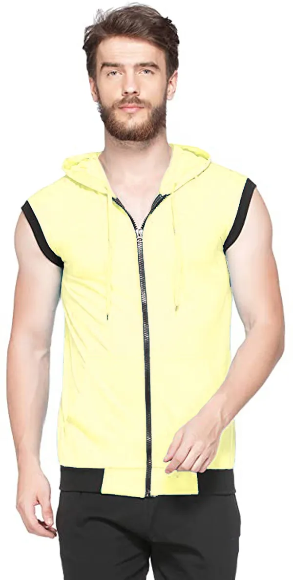 Yellow_Cotton_Solid_Hooded_Neck_Regukar_Fit_T-Shirt_for_men