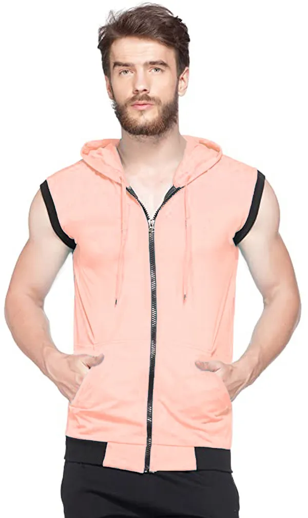 Pink_Cotton_Solid_Hooded_Neck_Pink_Regukar_Fit_T-Shirt_for_men
