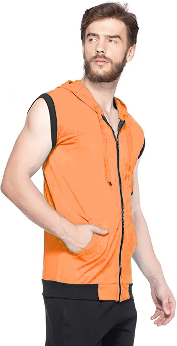 Orange_Cotton_Solid_Hooded_Neck_Regukar_Fit_T-Shirt_for_men