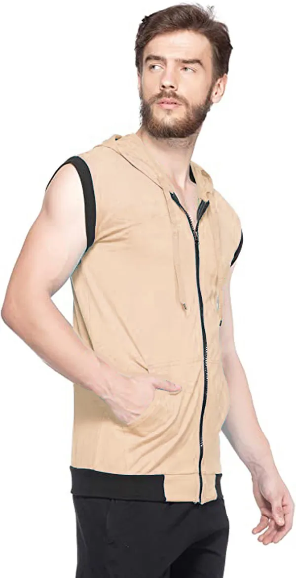 Beige_Cotton_Solid_Hooded_Neck_Regukar_Fit_T-Shirt_for_men