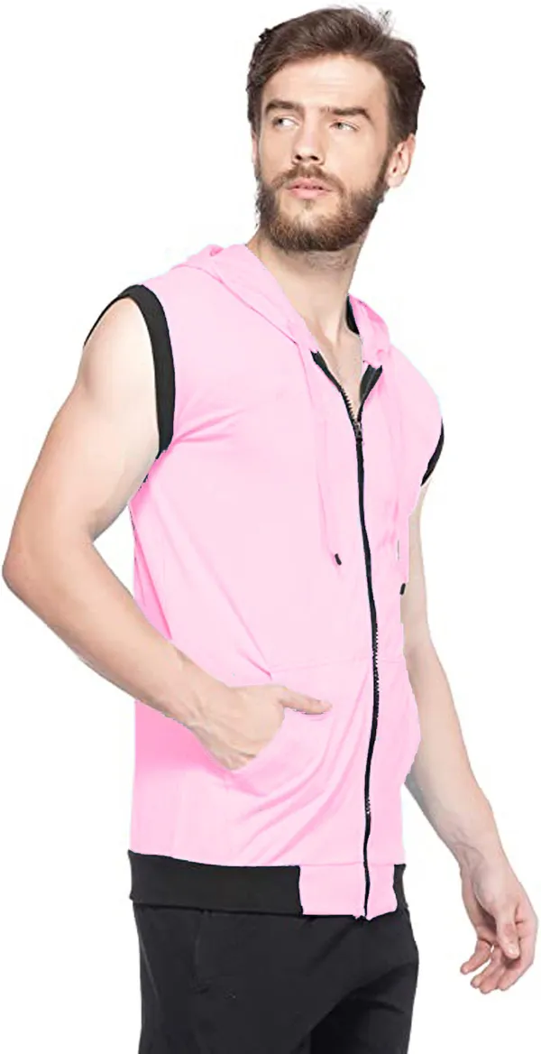 Pink_Solid_Cotton_Hooded_T-Shirt_for_Men_|_Regular_Fit
