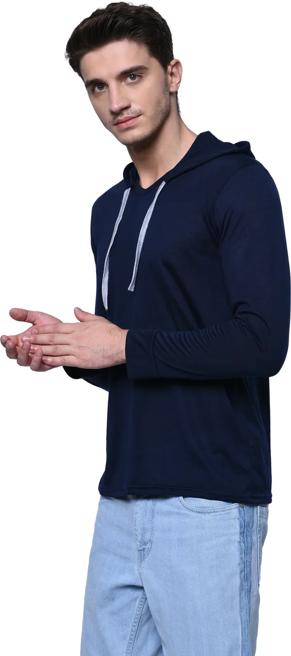 Red_Cotton_Solid_Hooded_Neck_Regukar_Fit_T-Shirt_for_men