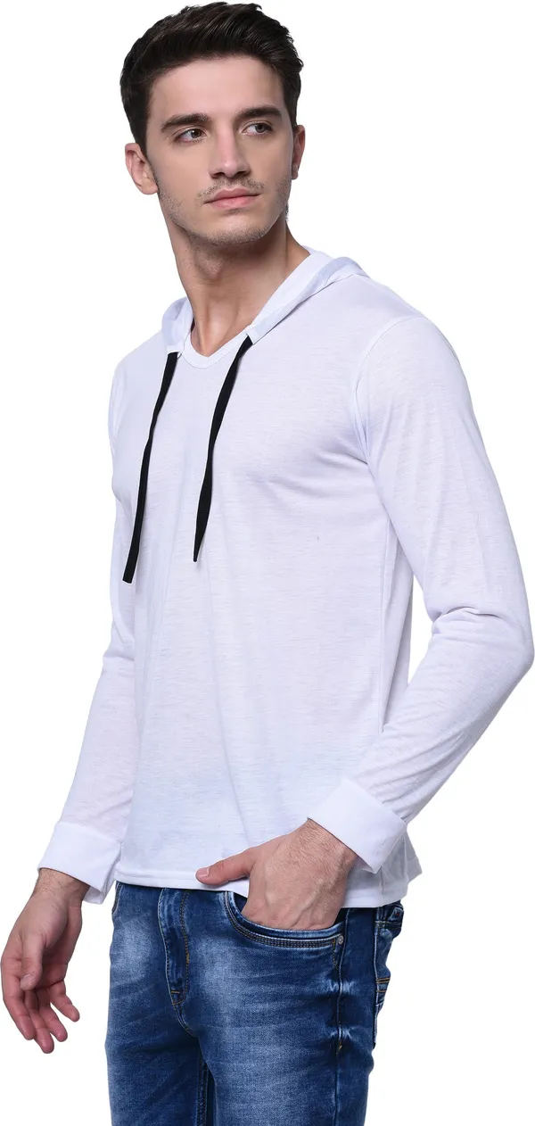Grey_Cotton_Solid_Hooded_Neck_Regukar_Fit_T-Shirt_for_men