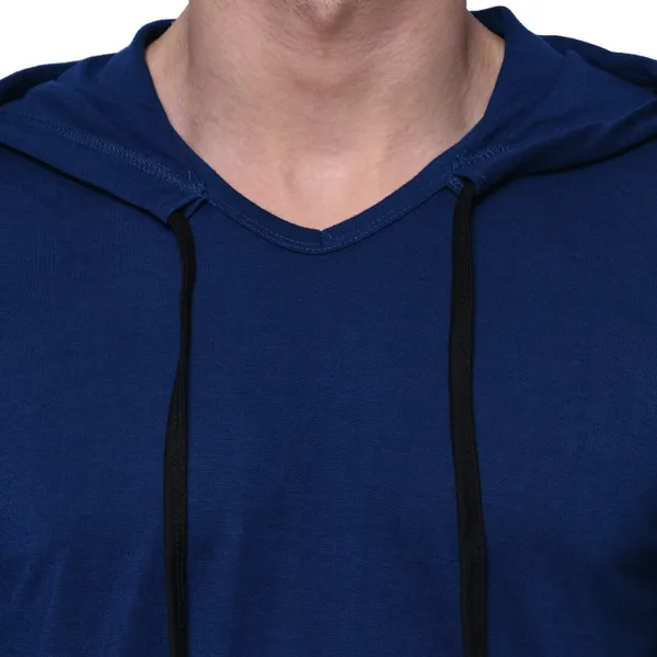 Dark_Blue_Cotton_Solid_Hooded_Neck_Regukar_Fit_T-Shirt_For_Men