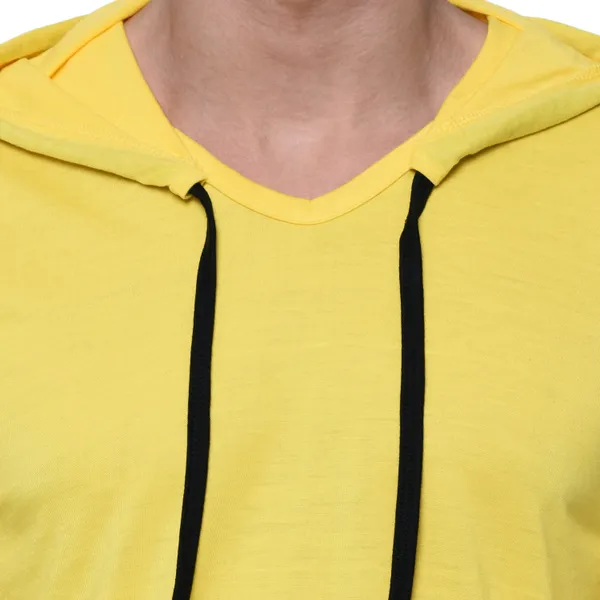Yellow_Cotton_Solid_Hooded_Neck_Regukar_Fit_T-Shirt_for_men