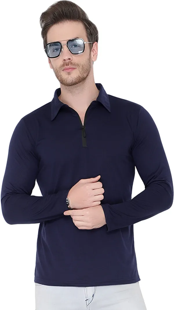 Dark_Blue_Cotton_Solid_Polo_Neck_Regukar_Fit_T-Shirt_for_men
