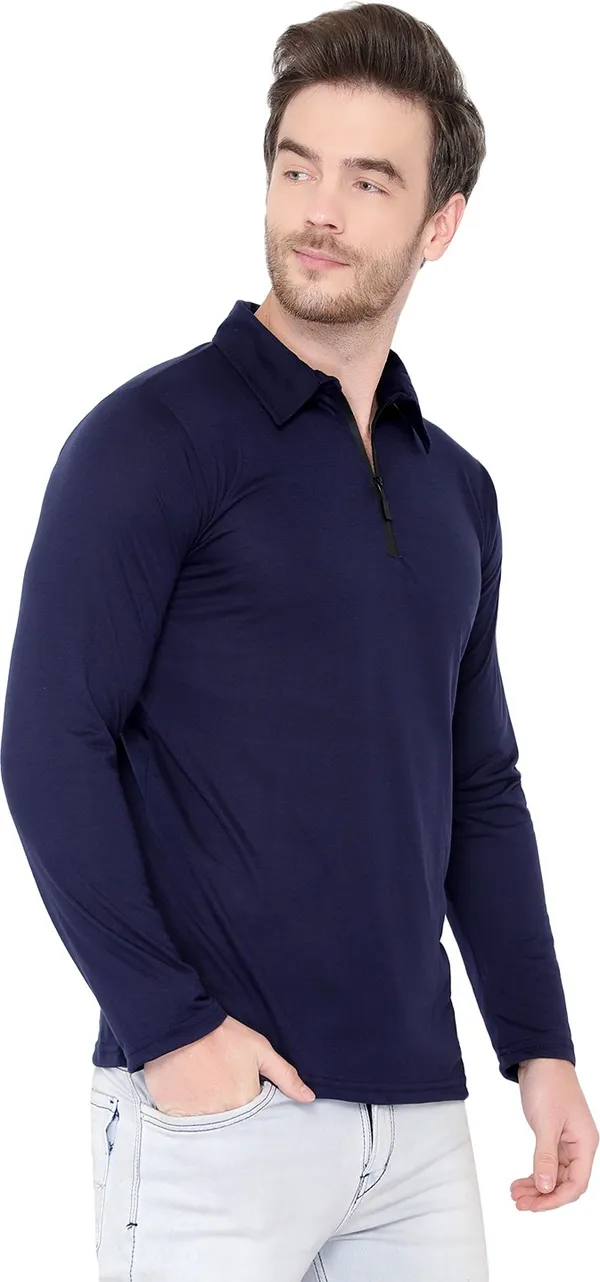 Dark_Blue_Cotton_Solid_Polo_Neck_Regukar_Fit_T-Shirt_for_men