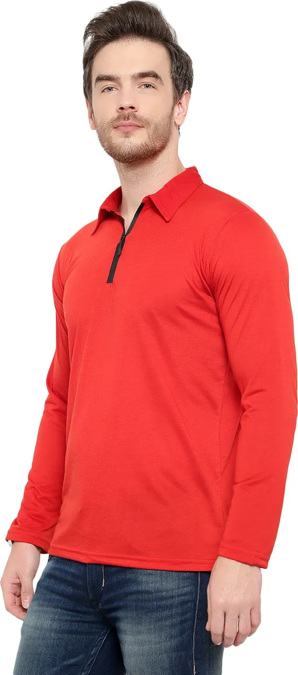 Red_Cotton_Solid_Polo_Neck_Regukar_Fit_T-Shirt_for_men