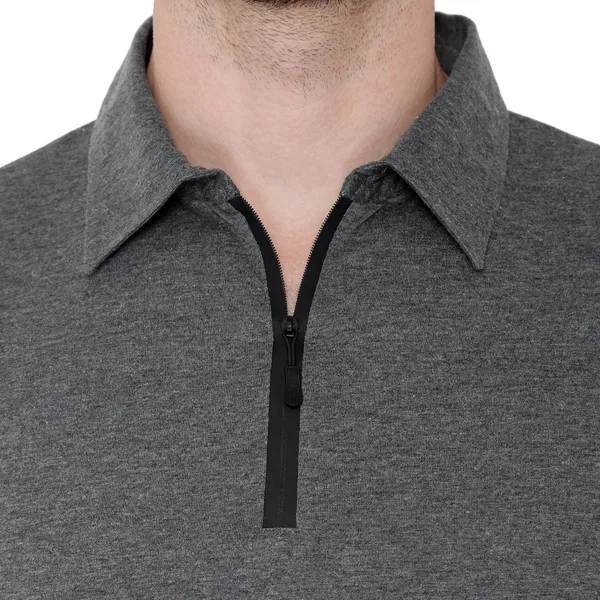 Grey_Cotton_Solid_Polo_Neck_Regukar_Fit_T-Shirt_For_Men