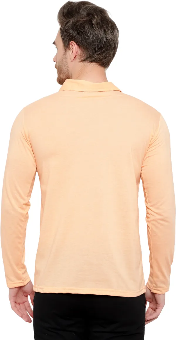 Beige_Cotton_Solid_Polo_Neck_Regukar_Fit_T-Shirt_For_Men