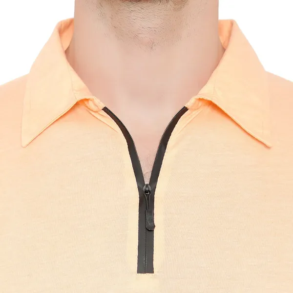 Beige_Cotton_Solid_Polo_Neck_Regukar_Fit_T-Shirt_For_Men