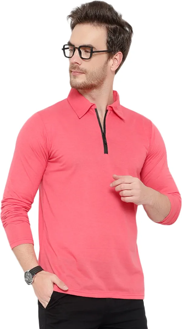 Red_Cotton_Solid_Polo_Neck_Regukar_Fit_T-Shirt_for_men