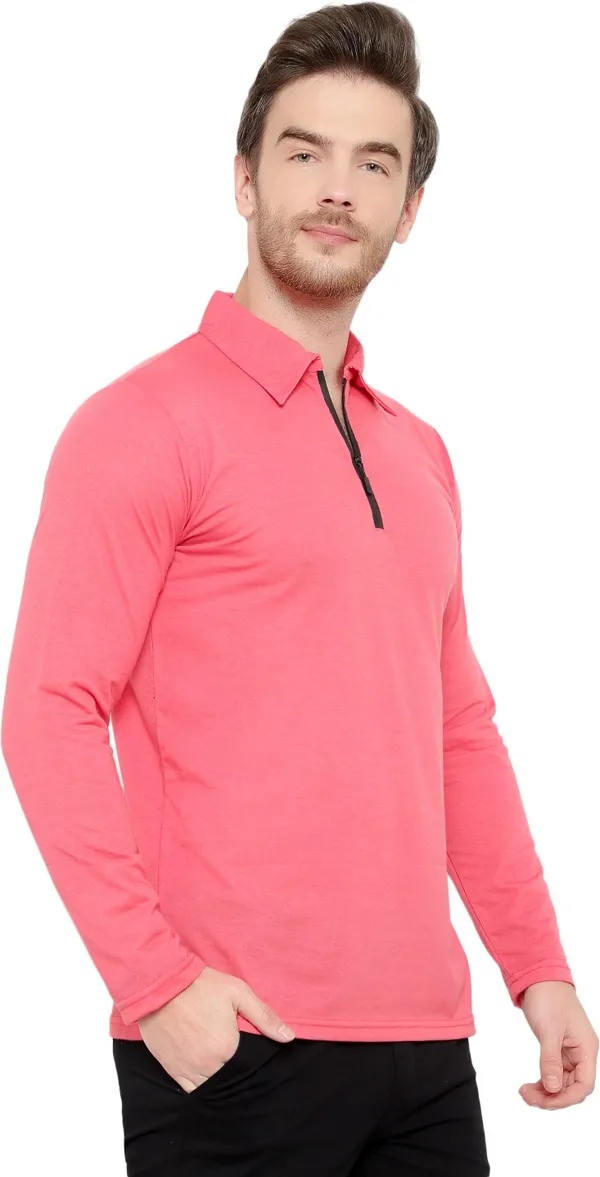 Red_Cotton_Solid_Polo_Neck_Regukar_Fit_T-Shirt_for_men