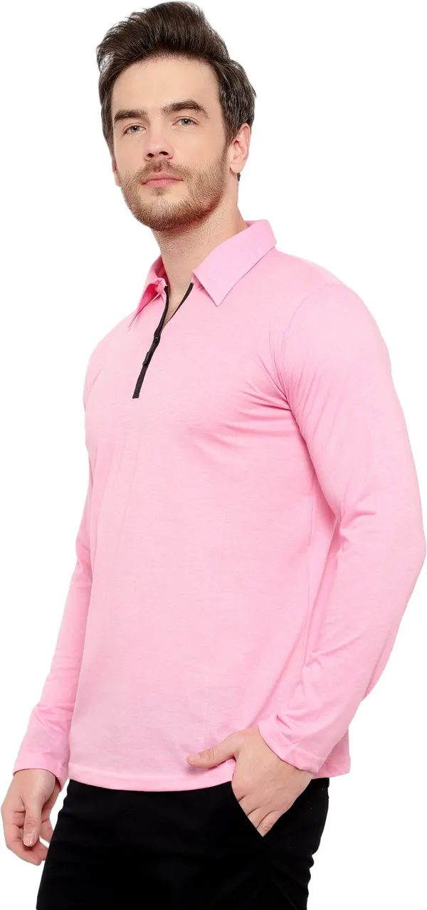 Pink_Cotton_Solid_Polo_Neck_Pink_Regukar_Fit_T-Shirt_for_men