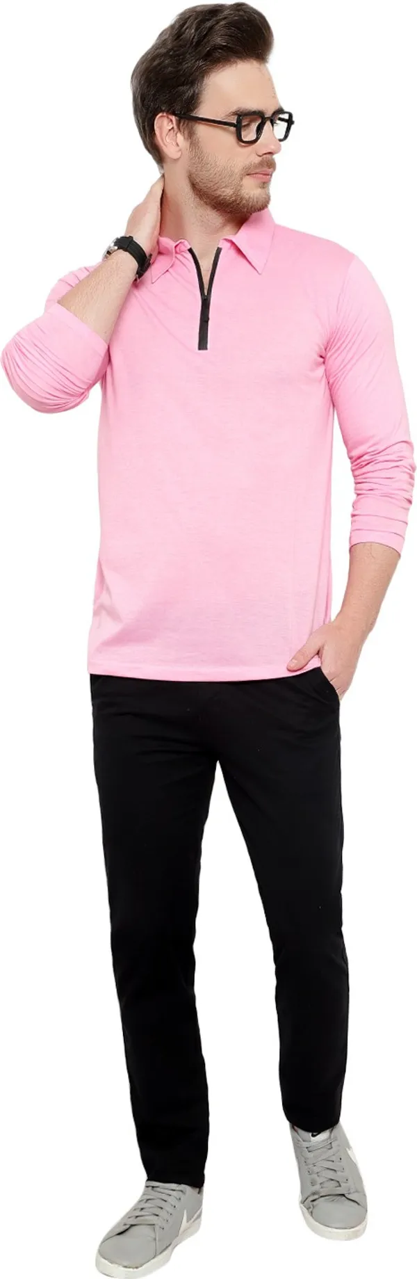 Pink_Cotton_Solid_Polo_Neck_Pink_Regukar_Fit_T-Shirt_for_men