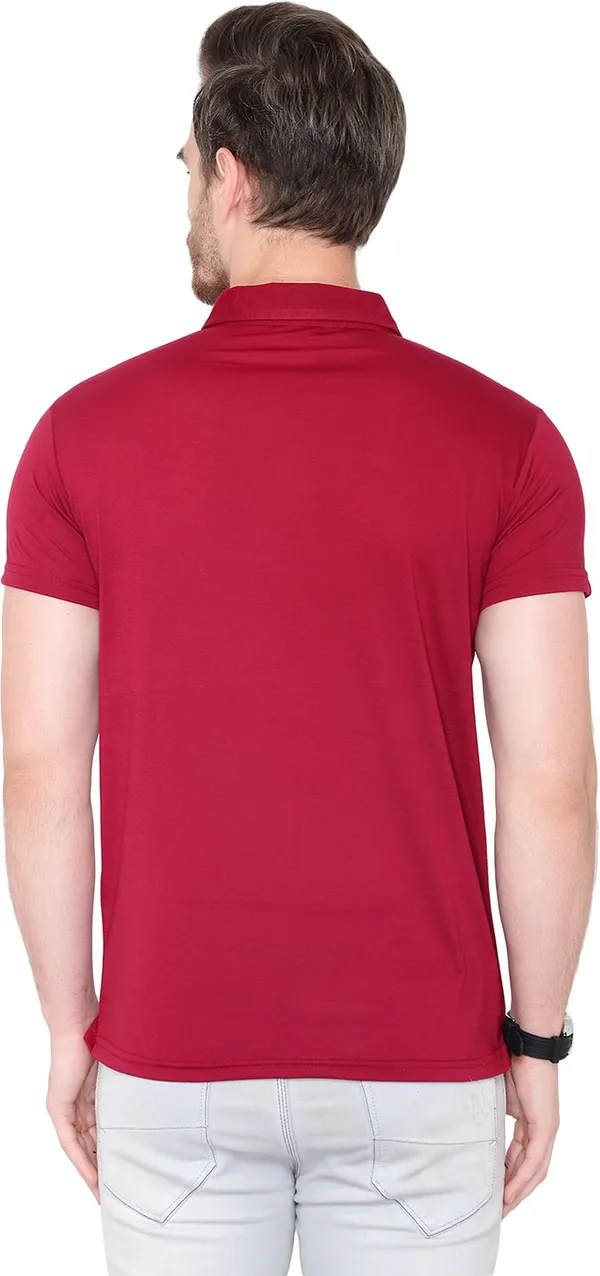 Maroon_Solid_Cotton_Polo_Neck_T-Shirt_for_Men_|_Regular_Fit