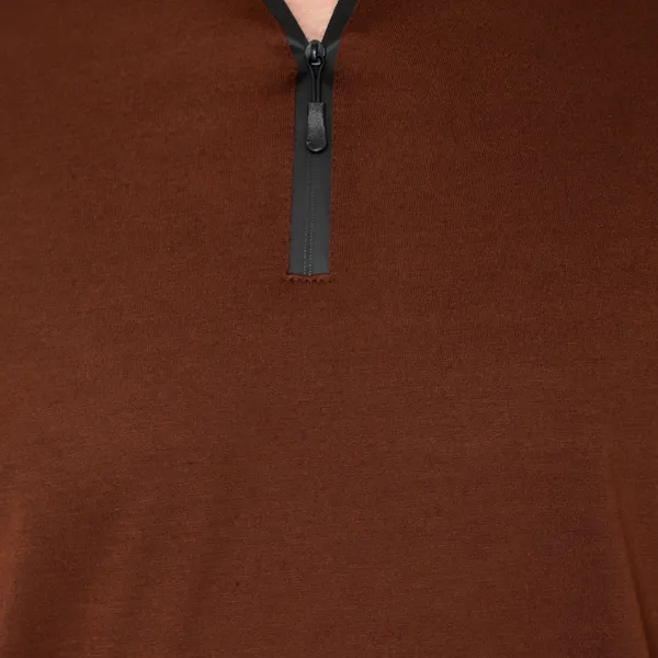 Brown_Cotton_Solid_Polo_Neck_Regukar_Fit_T-Shirt_for_men