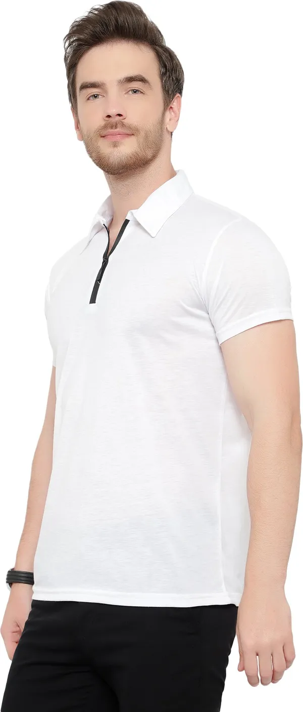 White_Cotton_Solid_Polo_Neck_Regukar_Fit_T-Shirt_for_men