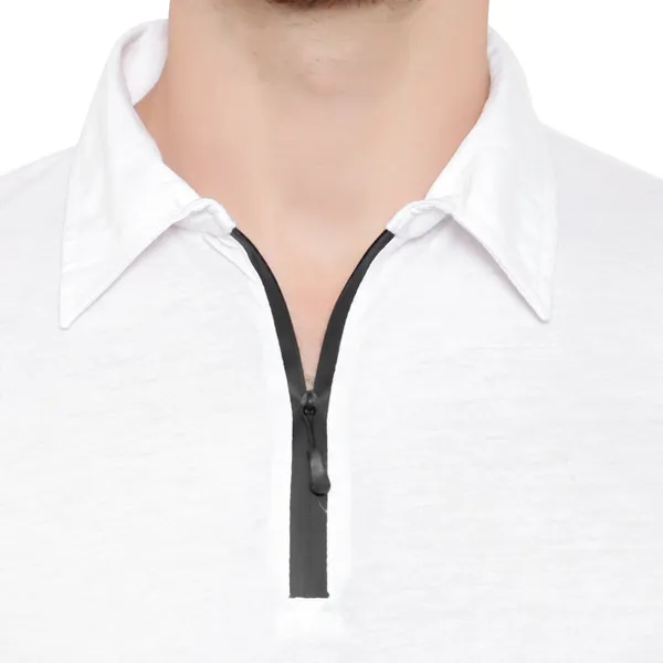 White_Cotton_Solid_Polo_Neck_Regukar_Fit_T-Shirt_for_men