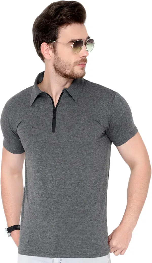 Grey_Cotton_Solid_Polo_Neck_Regukar_Fit_T-Shirt_for_men
