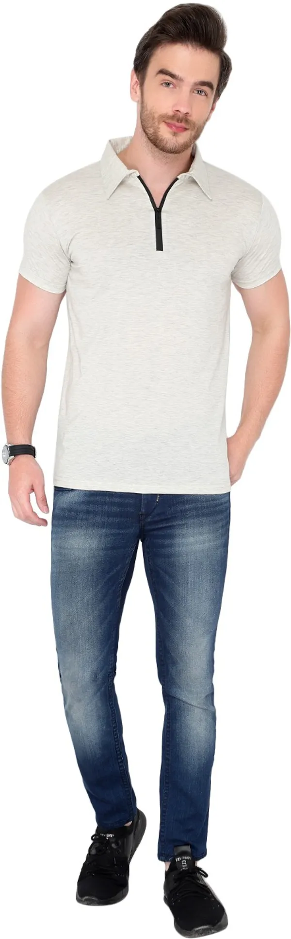 Grey_Cotton_Solid_Polo_Neck_Regukar_Fit_T-Shirt_for_men