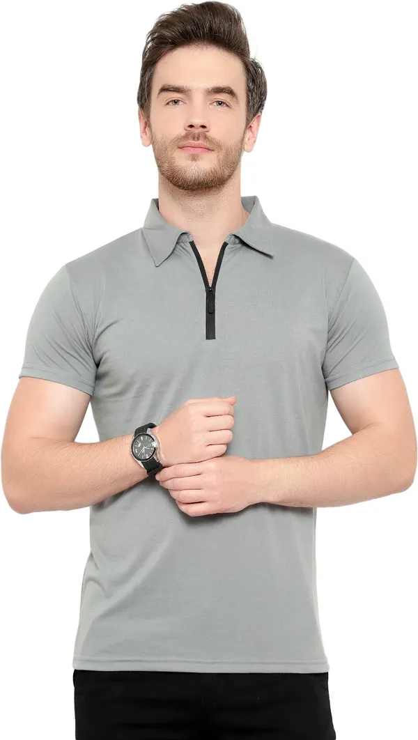 Green_Cotton_Solid_Polo_Neck_Regukar_Fit_T-Shirt_for_men