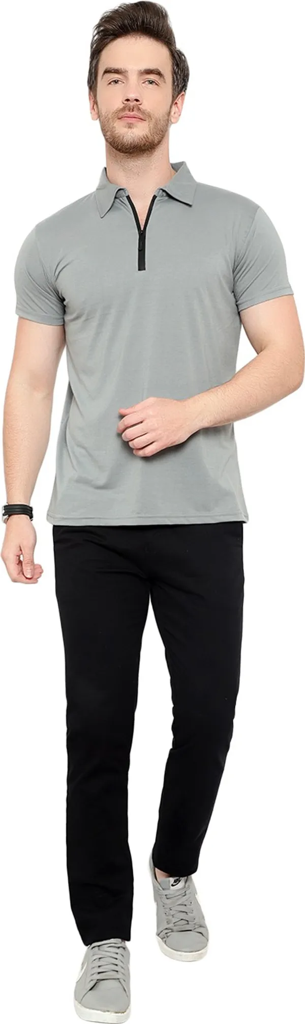 Green_Cotton_Solid_Polo_Neck_Regukar_Fit_T-Shirt_for_men