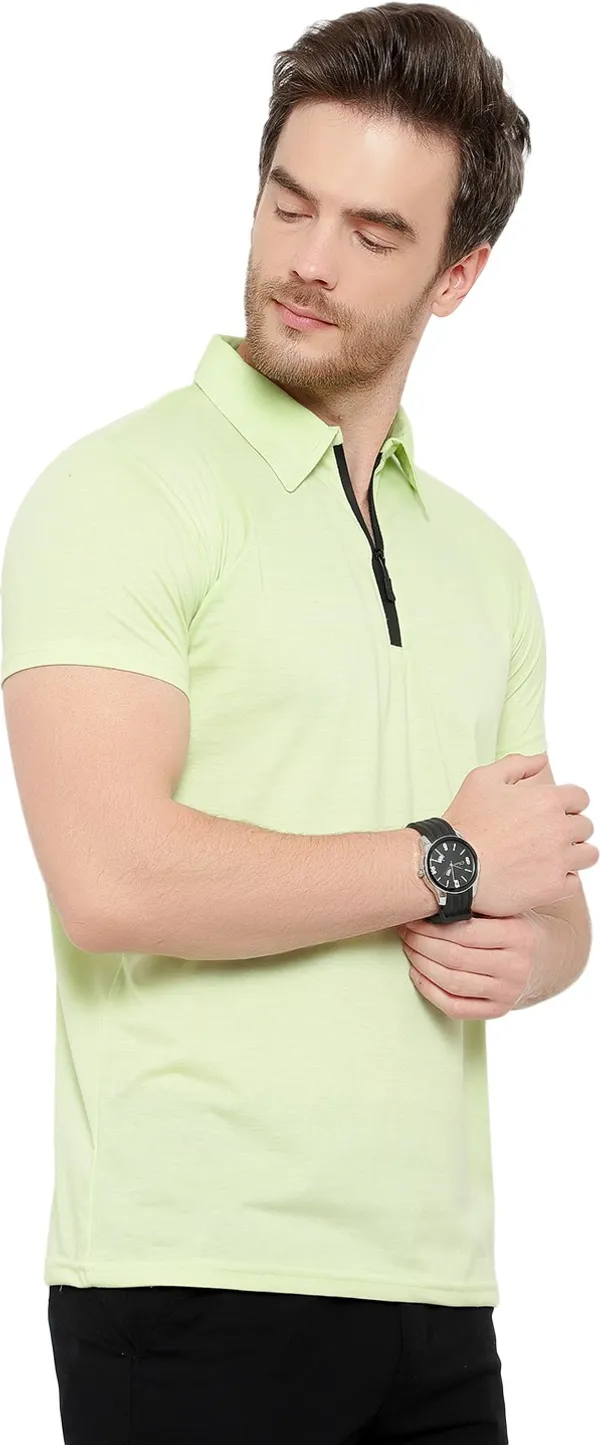 Green_Cotton_Solid_Mandarin_Collar_Regukar_Fit_T-Shirt_for_men