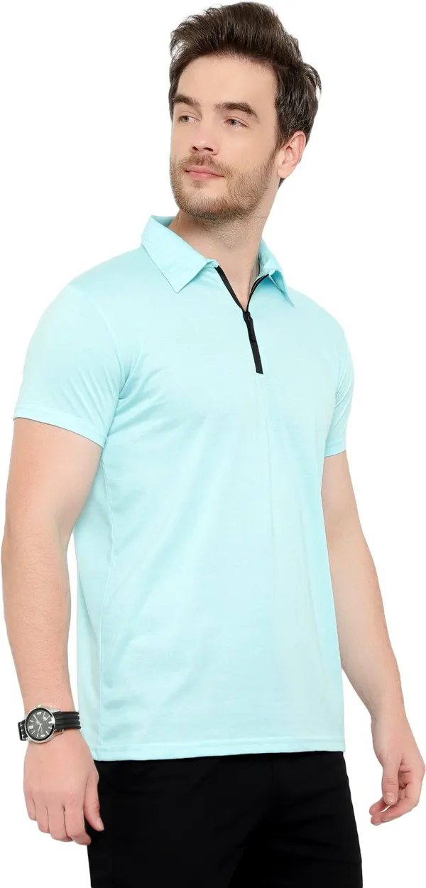 Blue_Cotton_Solid_Polo_Neck_Regukar_Fit_T-Shirt_for_men