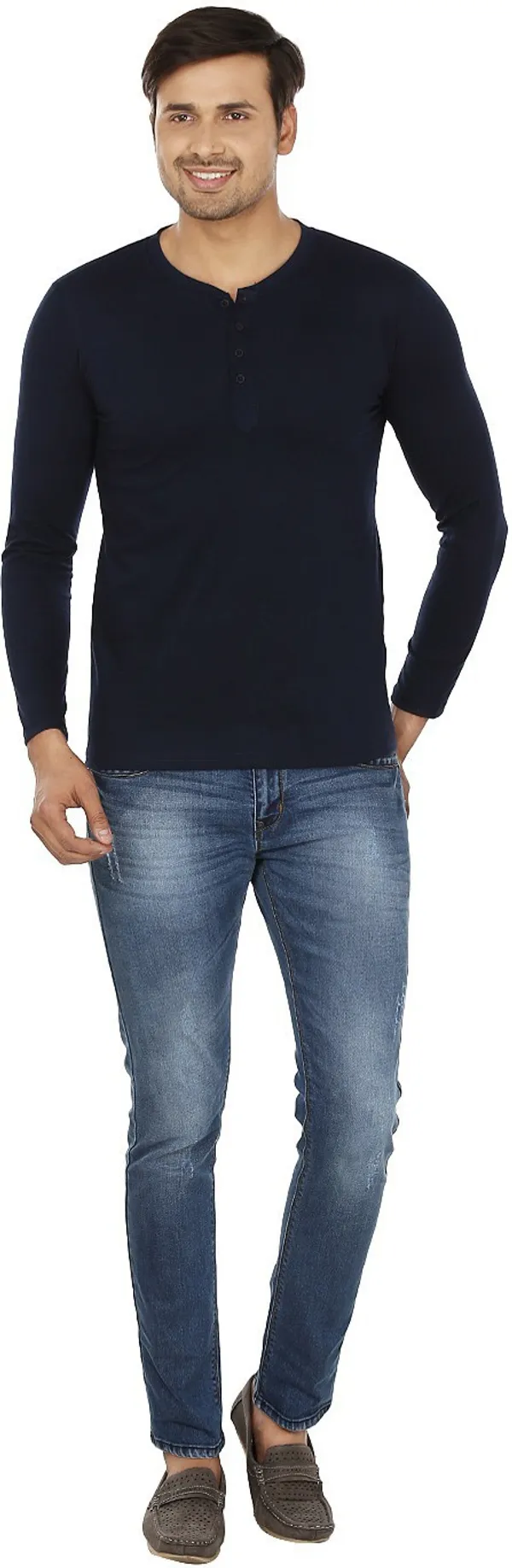 Blue_Cotton_Solid_Henley_Neck_Regukar_Fit_T-Shirt_for_men