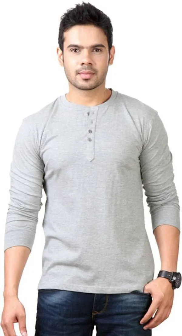 Grey_Cotton_Solid_Henley_Neck_Regukar_Fit_T-Shirt_For_Men