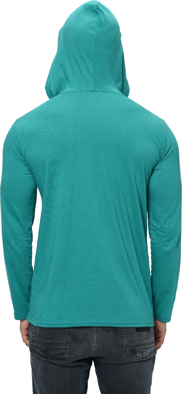 Light_Green_Cotton_Solid_Hooded_Neck_Regukar_Fit_T-Shirt_for_men